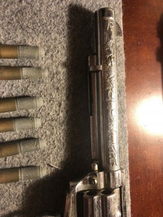 Toy Vintage Nichols Stallion 45 MK - II Toy Cap Gun w/ 6 Play Bullets. 4