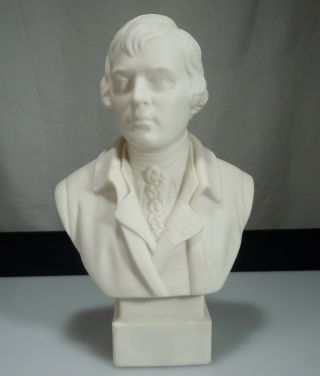 Antique R & L Bisque Parian Bust Of Poet Robert Burns - 54456