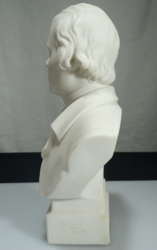 Antique R & L Bisque Parian Bust of Poet Robert Burns - 54456 2