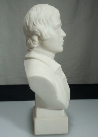 Antique R & L Bisque Parian Bust of Poet Robert Burns - 54456 4