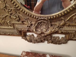 Stunning Ornate Antique Gilt Victorian Wall Mirror,  1880 7