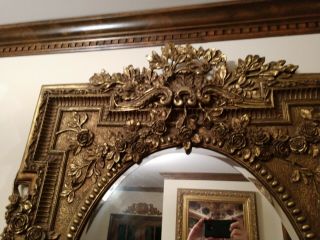 Stunning Ornate Antique Gilt Victorian Wall Mirror,  1880 8