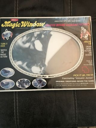 Wham - O 1972 Magic Window In Package.  Moving Sand.