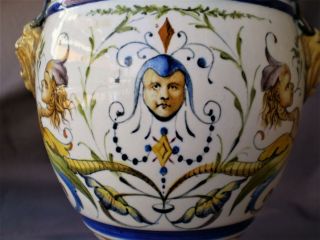 Antique Italian Faience Majolica Mythology,  Richard Ginori,  Vase/ Amphora 8