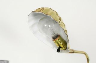 VTG Retro Clamshell Floor Lamp Brass Finish MCM Lighting Adjustable 5