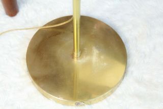 VTG Retro Clamshell Floor Lamp Brass Finish MCM Lighting Adjustable 6