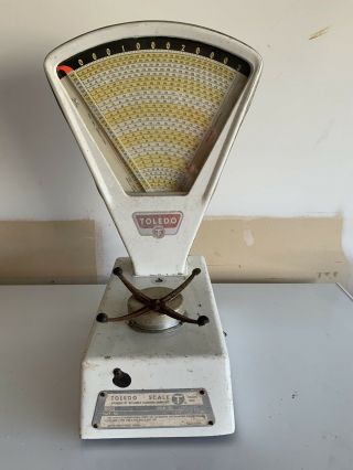 Vintage 1961 Toledo 3lb Candy Tobacco Coffee Scale