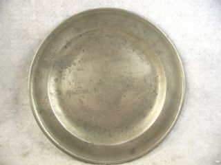 Rare Signed 18th C 8 " English Pewter Plate By Robert Bush 1750s - 1793