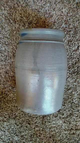 Decorated Stoneware crock - Greensboro Pa 9