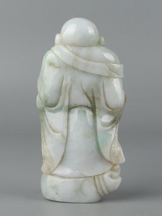 Chinese Exquisite Hand - carved Buddha Carving jadeite jade statue 10