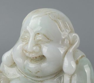 Chinese Exquisite Hand - carved Buddha Carving jadeite jade statue 4