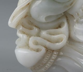 Chinese Exquisite Hand - carved Buddha Carving jadeite jade statue 7