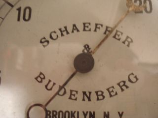 Vintage.  Metal.  Vacuum.  Gauge.  Brooklyn,  N.  Y 4