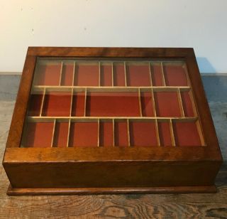 Vintage Showcase Country Store Display Case Cabinet For Collectibles Jewelry