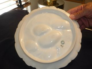 GORGEOUS ANTIQUE HAVILAND LIMOGES TURKEY OYSTER PLATE/DISH WITH SEA LIFE. 4