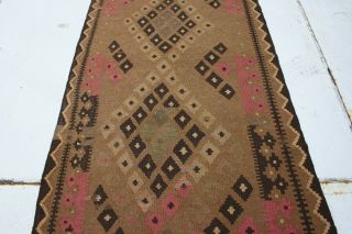 6 ' 11 x 3 ' 7 Antique Handmade Afghan Wool Kilim Rug Kelim Area Rug Carpet 1160 2