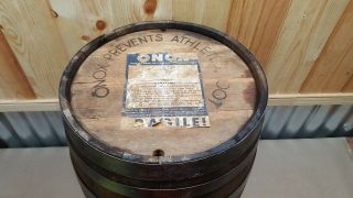 Vintage Antique Primitive Wooden 6 Metal Strap Powder KEG Beer Whisky BARREL 6