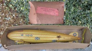 Tippco Germany clockwork 42 cm R100 RAF airship zeppelin blimp p/box 3