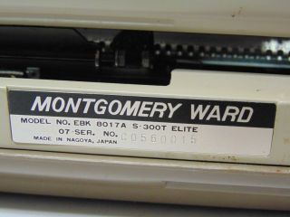 Vtg 1970 MONTGOMERY WARDS SIGNATURE 300T PORTABLE TYPEWRITER MADE IN JAPAN 8