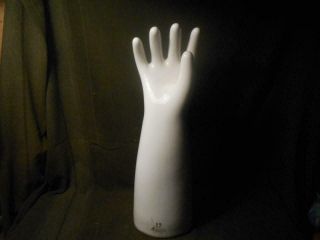 Vintage 23 " Porcelain Glove Mold Size 12 Rt Hand Mayer China Industrial C19 W
