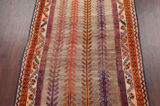 Vintage One - of - a - Kind Gabbeh Qashqai Tribal - weave Persian Oriental Wool Rug 4x6 3
