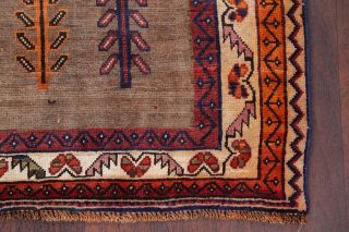 Vintage One - of - a - Kind Gabbeh Qashqai Tribal - weave Persian Oriental Wool Rug 4x6 7