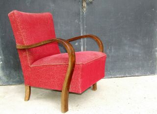 Art Deco Armchairs,  Club Cocktail Chairs.  Antique Vintage Halabala 1920s 1930s. 2