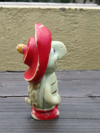 VTG RARE MEXICAN RUBBER SQUEAKY TOY TOUCHE TURTLE HANNA BARBERA CLONE MEXICO 5