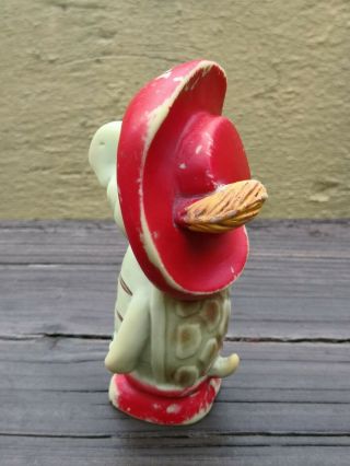 VTG RARE MEXICAN RUBBER SQUEAKY TOY TOUCHE TURTLE HANNA BARBERA CLONE MEXICO 6