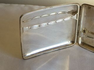 Vintage Art Deco Japanese Sterling Silver Komai signed Cigarette / Card Case 6