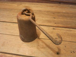 Vintage Antique Scale Weight 8 Pounds - BARN Found 4