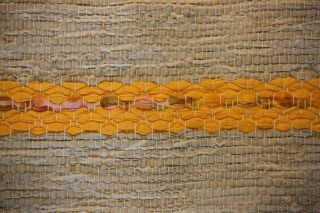 Sunny Handmade Antique Swedish Rag Rug (30 x 88 inches) 1930s 3