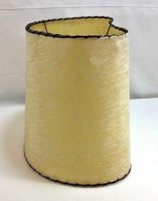 Vintage Mid Century Modern Kidney Shaped Fiberglass Lamp Shade cl1 4