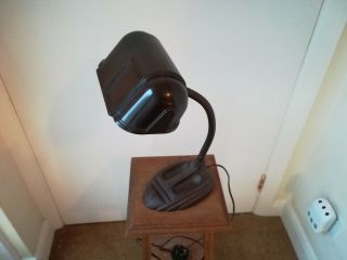 Vintage Art Deco Desk Lamp,  Bankers,  Bakelite