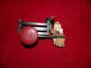 Very Vintage,  Very Rare Wooden Toy Cart,