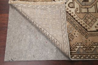 4 ' x9 ' Antique Geometric Tribal Bakhtiari Persian Oriental Runner Rug Distressed 11