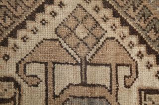 4 ' x9 ' Antique Geometric Tribal Bakhtiari Persian Oriental Runner Rug Distressed 6