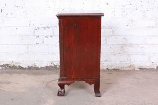 Vintage Chippendale Style Mahogany Nightstand by Kling 4