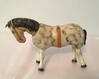 Antique Schoenhut wooden horse - Circus pony - Humpty Dumpty circus toy 4