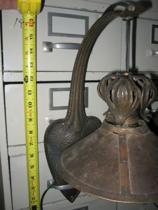 matching Victorian bronze wall sconces each sconce has a mica shade 2
