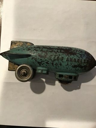 1920’s Kenton Cast Iron Los Angeles Zepplin Toy Aprox 8” 2