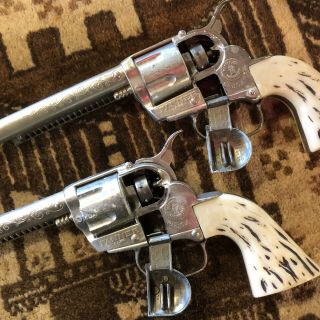 Mattel Fanner 50 Gunsmoke Matt Dillion Toy Cap Guns & Holster with Bullets 3