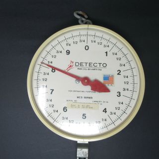 Vtg Detecto Double Sided Hanging Produce Scale 20 Lb Capacity Mcs Series