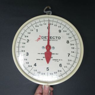 Vtg Detecto Double Sided Hanging Produce Scale 20 lb Capacity MCS Series 4