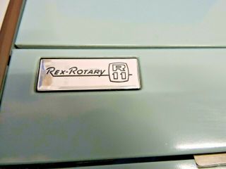 Bohn Rex - Rotary R11 Mimeograph Stencil Duplicator Machine Copier Printer 11