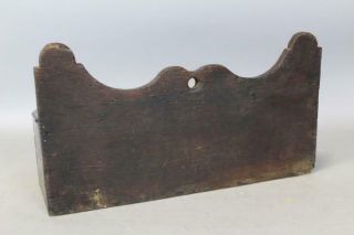 FANTASTIC DATED 1815 19TH C HANGING WALL CANDLE BOX IN BEST SURFACE 11