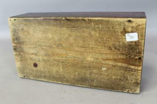 RARE 18TH C PA FORMAL CHIPPENDALE PERIOD SLIDING LID CANDLEBOX WITH TILL 11