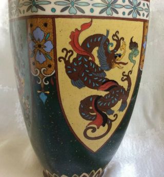 Fabulous Early 20th Century Antique Japanese Cloisonne Vase,  30cm high 3