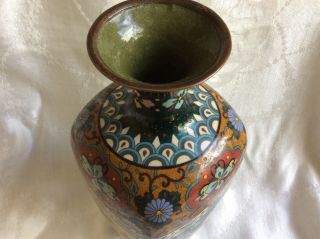 Fabulous Early 20th Century Antique Japanese Cloisonne Vase,  30cm high 8
