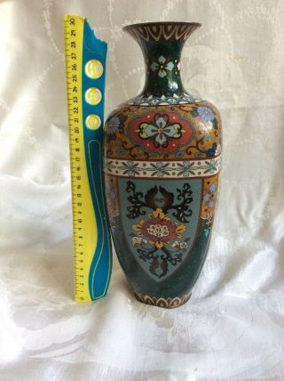 Fabulous Early 20th Century Antique Japanese Cloisonne Vase,  30cm high 9